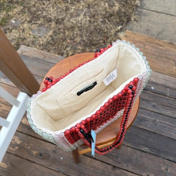 Cynthia Rowley Beaded Watermelon Purse Summer Coastal - NWT - Picture 5 of 6